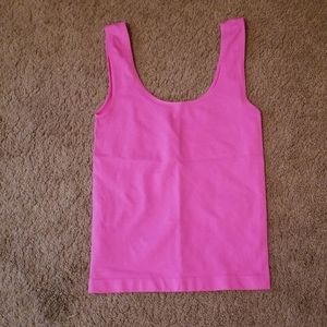 Fuschia spandex tank top
